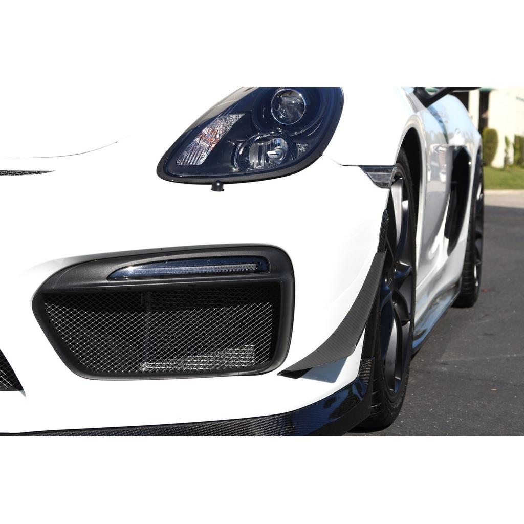 APR Performance Carbon Fiber Front Canards for 981 Porsche Cayman GT4 ...