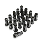 Wheel Mate Muteki SR48 Open End Lug Nuts - Black 12x1.25 48mm