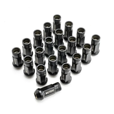 Wheel Mate Muteki SR48 Open End Lug Nuts – Black 12×1.25 48mm