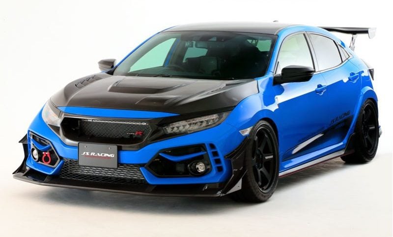 J's Racing Half Carbon Front Twin Canards FK8 | Bulletproof