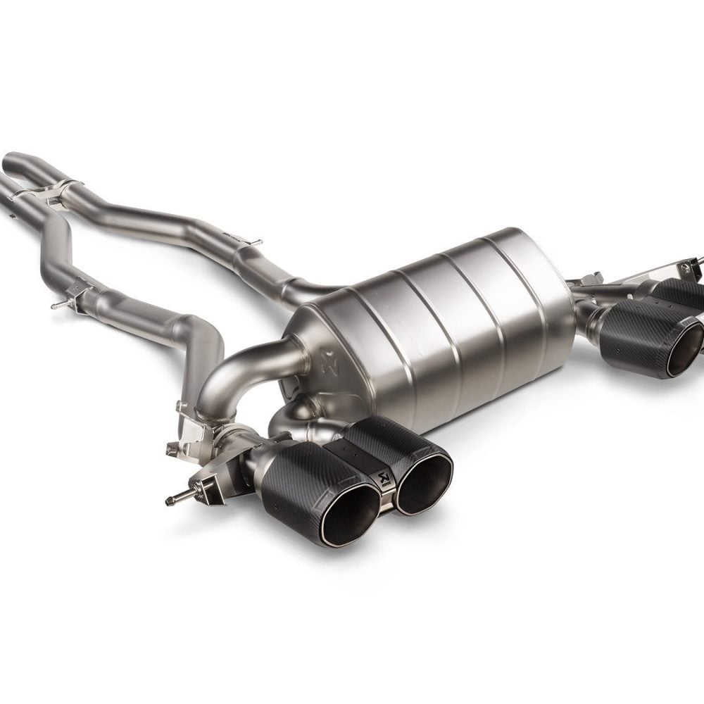Akrapovič Titanium Slip-On Line Exhaust System w/ Octagonal Carbon Tips for G8X BMW M3 & M4