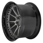 BC Forged Modular LE10 Wheel in Brushed Grey / Gloss Black