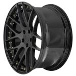 BC Forged Modular HB04 Wheel in Matte Black / Gloss Black Side View