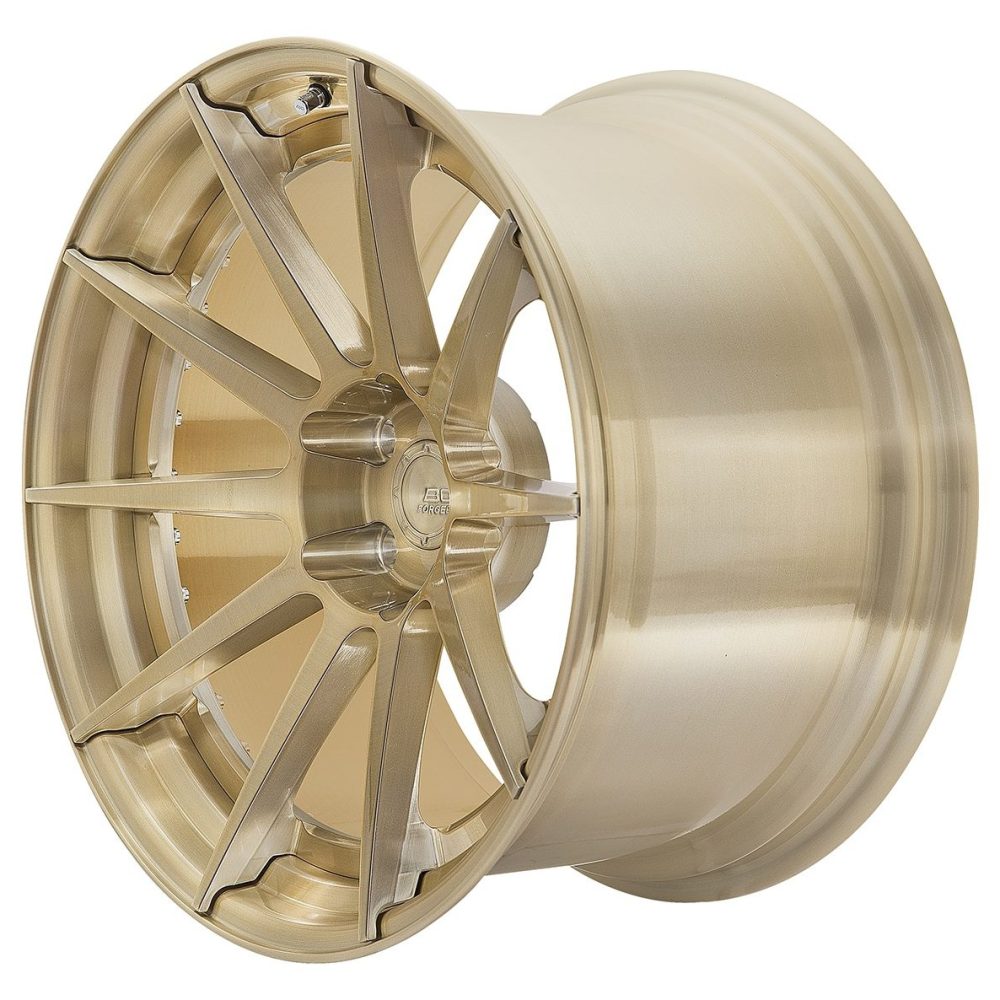 BC Forged Modular HC010 Wheel in Royal Gold Side View
