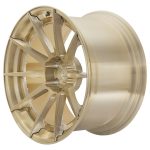 BC Forged Modular HC010 Wheel in Royal Gold Side View