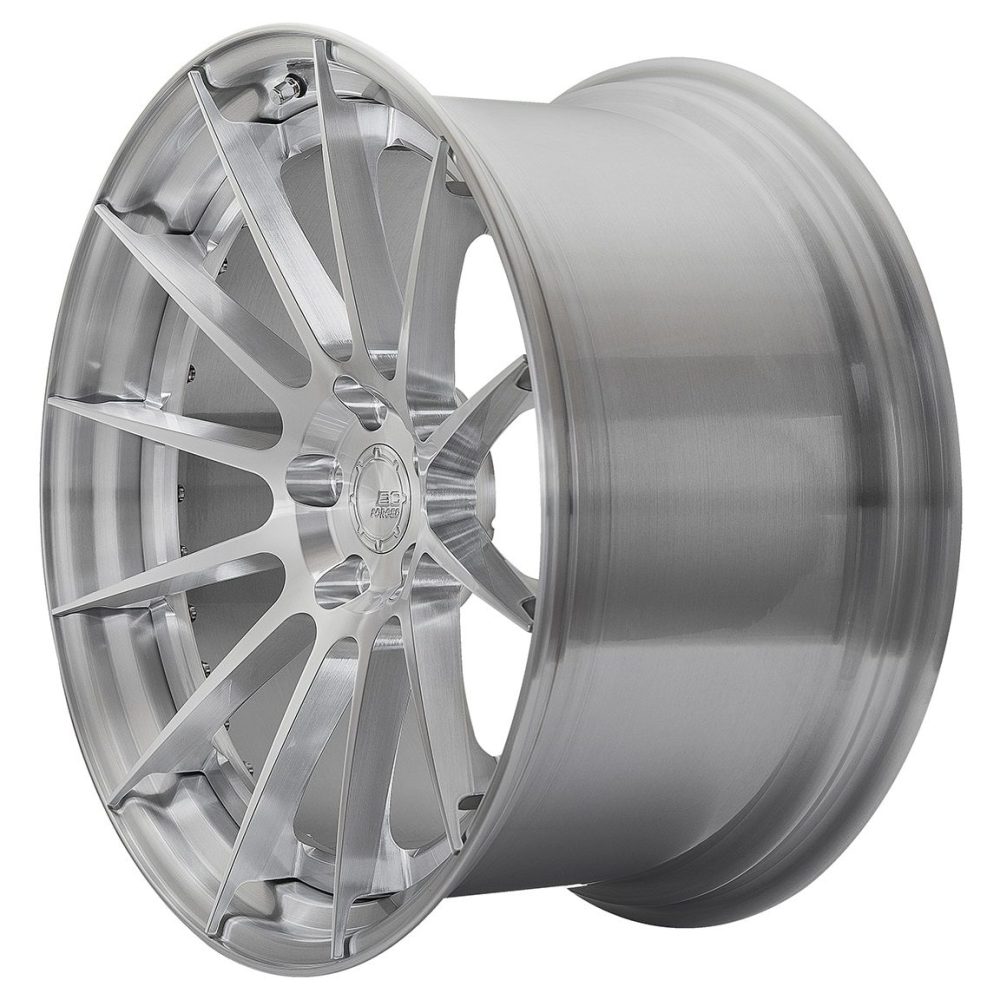 BC Forged Modular HC012 Wheel in Brushed Clear Side View