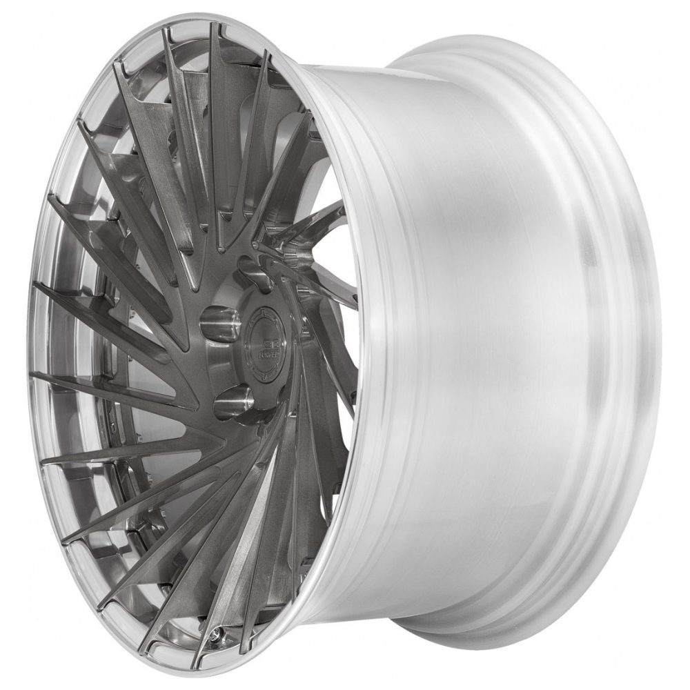 BC Forged Modular HCA221 Wheel in Graphite Grey / Polished Clear