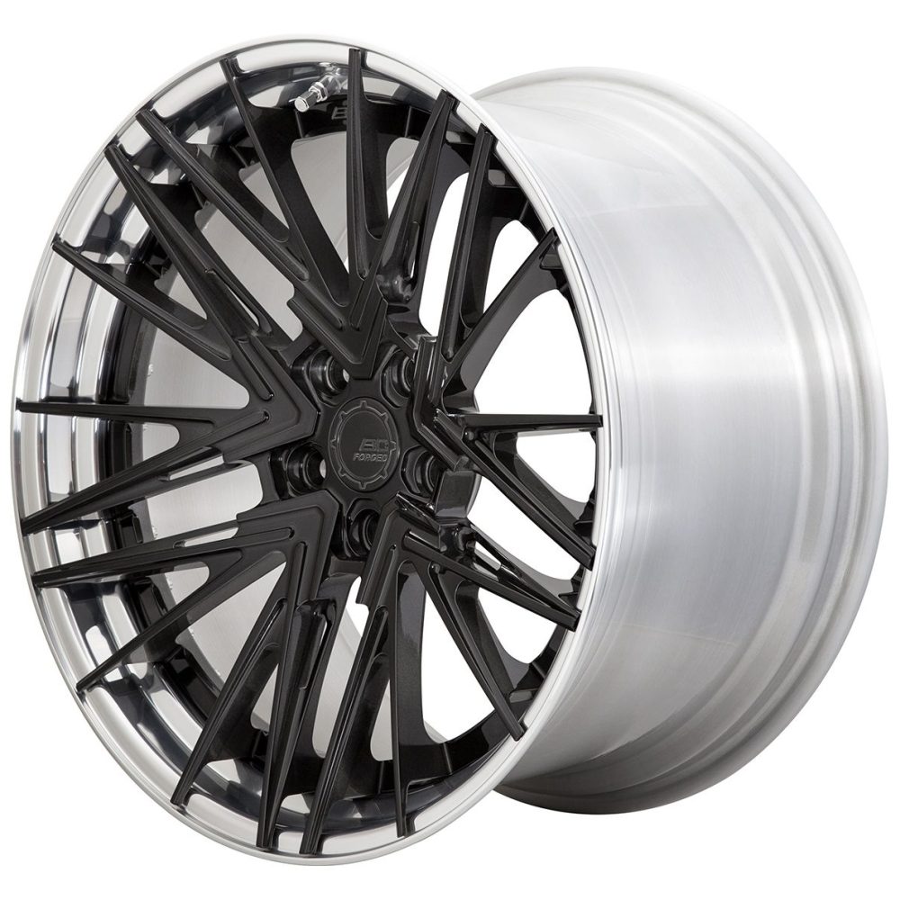 BC Forged Modular HCA385 Wheel in Gloss Black / Polished Clear