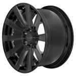 BC Forged Modular HCL10 Wheel in Brushed Dark Black Side View