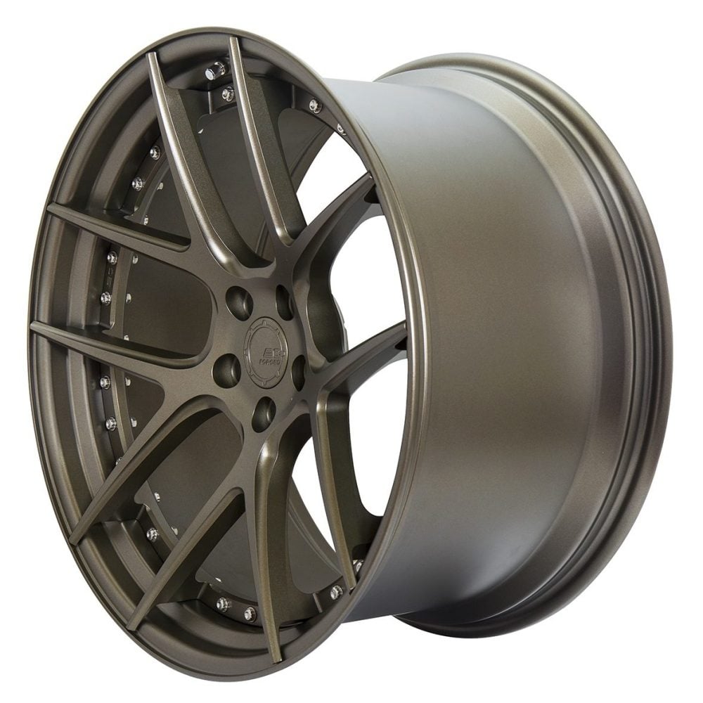 BC Forged Modular HCS02 Wheel in Matte Bronze Slight Side View