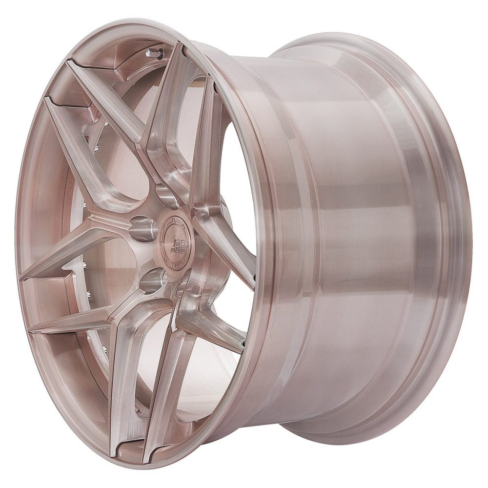 BC Forged Modular HT53 Wheel in Rose Gold Side View