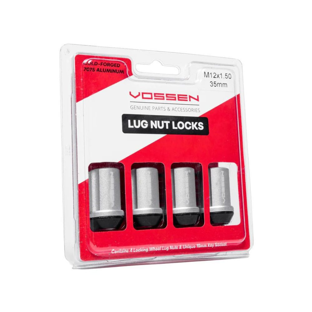 Vossen Wheels 14x1.5 35mm Lock Nut Set in Silver Packaged