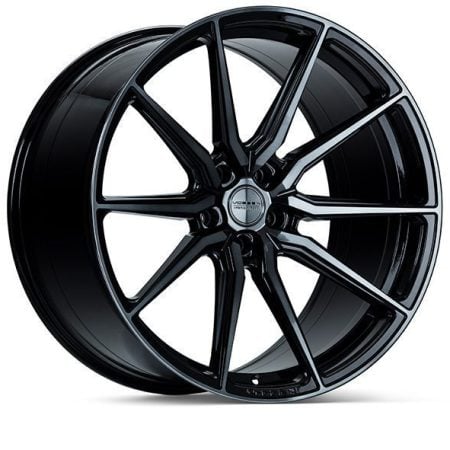 Vossen Wheels 19×9.5 5-114.3 +40 HF-3 Wheel in Double Tinted Gloss Black