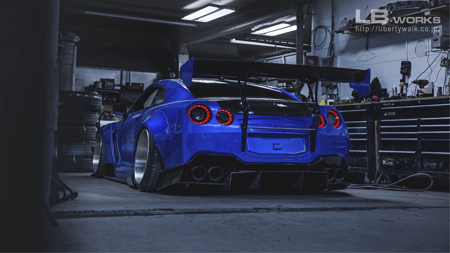 Liberty Walk LB-WORKS Type-II Ver.3 Rear Wing for R35 Nissan GT-R ...