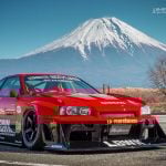 Liberty Walk LB Super Silhouette Widebody Kit for R34 Nissan Skyline GT-R Installed