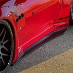 Liberty Walk LB-WORKS Side Skirts for M145 Maserati GranTurismo Installed - Close View