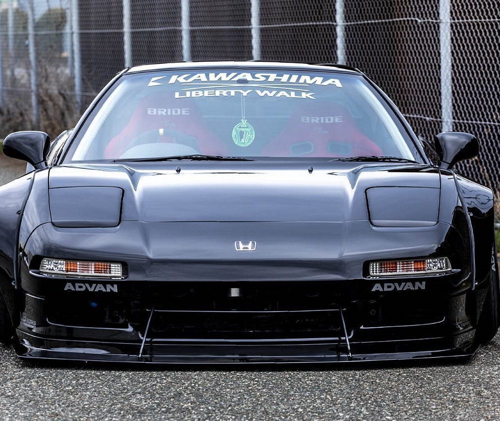 Liberty Walk LB-WORKS Front Diffuser for NA1 Acura NSX Installed - Front View