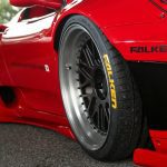 Liberty Walk LB-WORKS Side Diffusers for Ferrari 360 Installed on Red F360