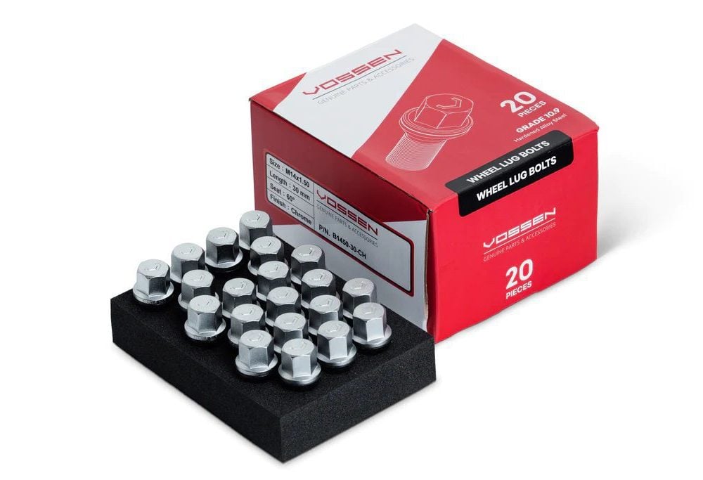 Vossen Wheels 14x1.5 30mm Lug Bolt Set in Silver - Bulletproof Automotive