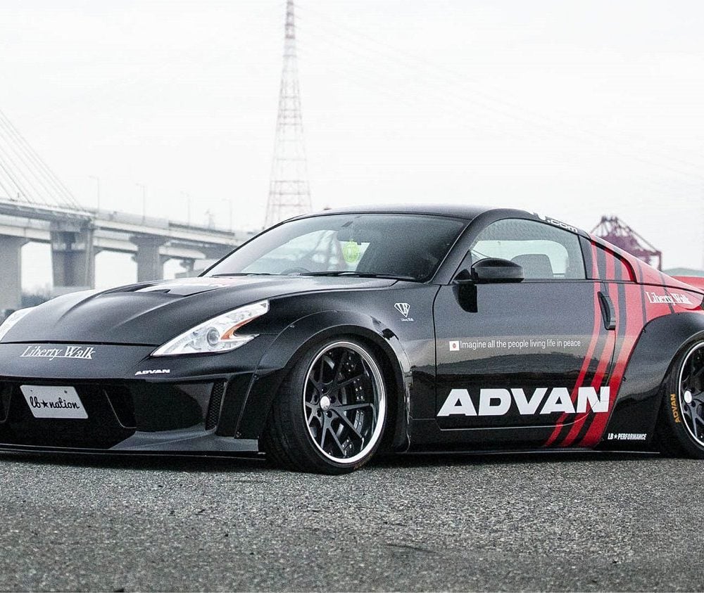 Liberty Walk lb★nation Front Bumper for Z33 Nissan 350Z Installed