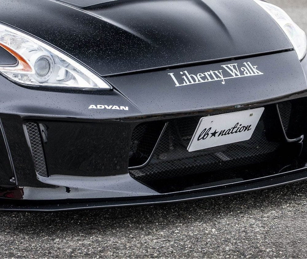 Liberty Walk lb★nation Front Bumper for Z33 Nissan 350Z Installed - Close View
