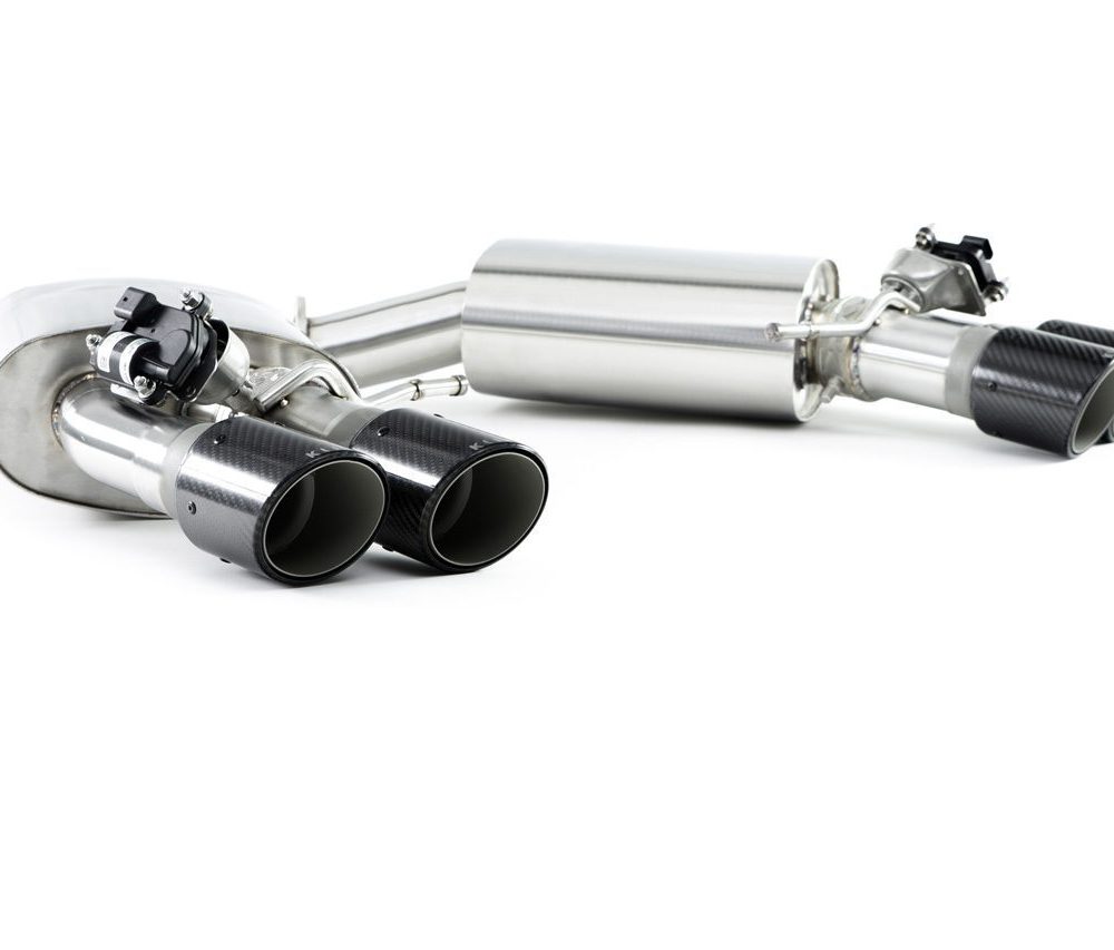 Kline Innovation Valvetronic Catback Exhaust System for F5 Audi RS5 with Quad Carbon Tips