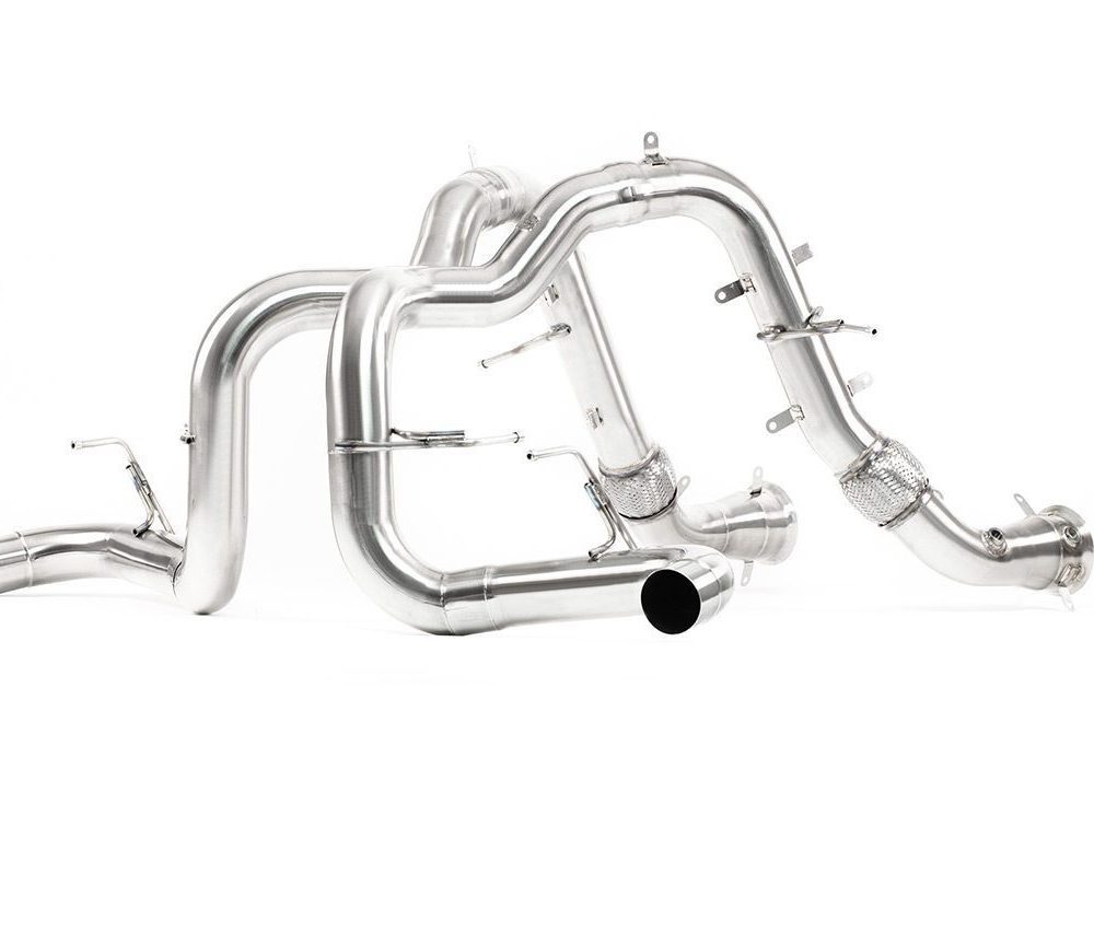 Kline Innovation Exhaust System for McLaren 570S - Front Side View