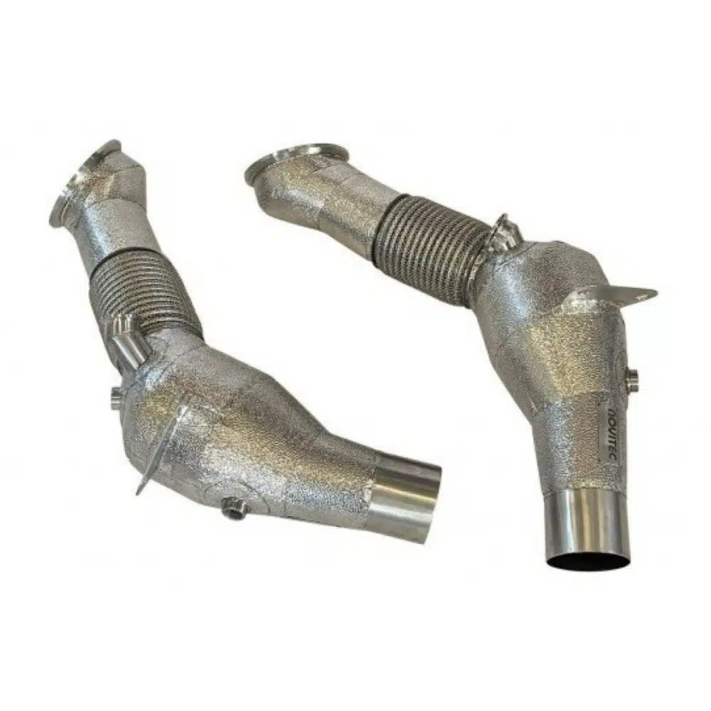 NOVITEC Ferrari SF90 Sport Downpipes - Stainless Steel