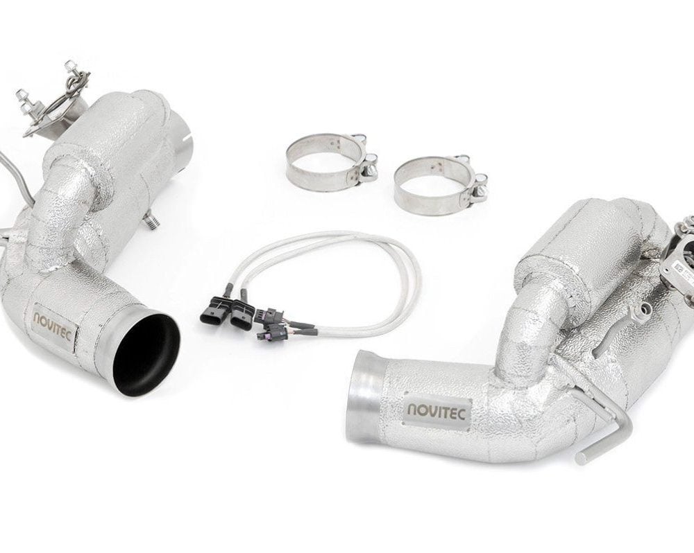 NOVITEC Heat Protected Race Exhaust System w/ Flap Regulation for Ferrari 296 GTB