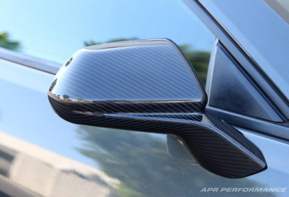 APR Performance Carbon Fiber Dimming Mirror Covers for 6th Gen ...
