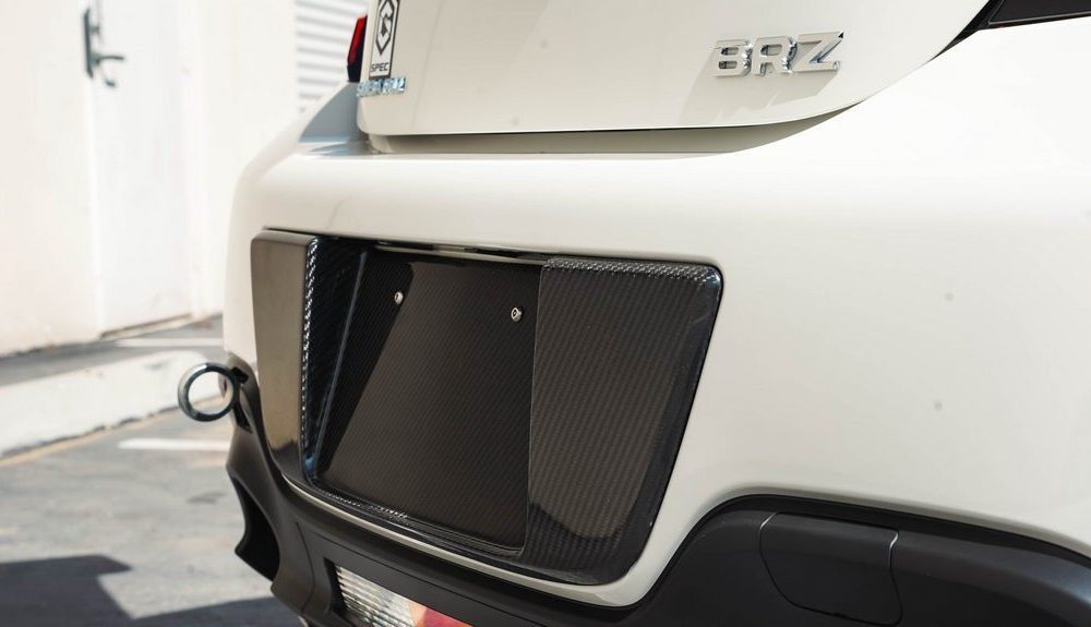 APR Performance Carbon Fiber License Plate Backing for ZN8 Toyota