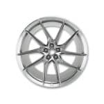 NOVITEC Ferrari SF90 NF8 Wheel in Gloss Silver - Front View of Wheel