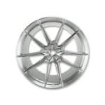 NOVITEC Ferrari SF90 NF9 Wheel in Gloss Silver - Front View of Wheel