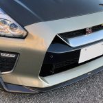 Top Secret M17 Dry Carbon Lip Spoiler for R35-EBA Nissan GT-R, Installed
