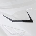 Vorsteiner VRS Program Carbon Hood Ducts for LP640-2 Lamborghini Huracan STO in Glossy Finish Installed on STO - Hood Duct Highlighted
