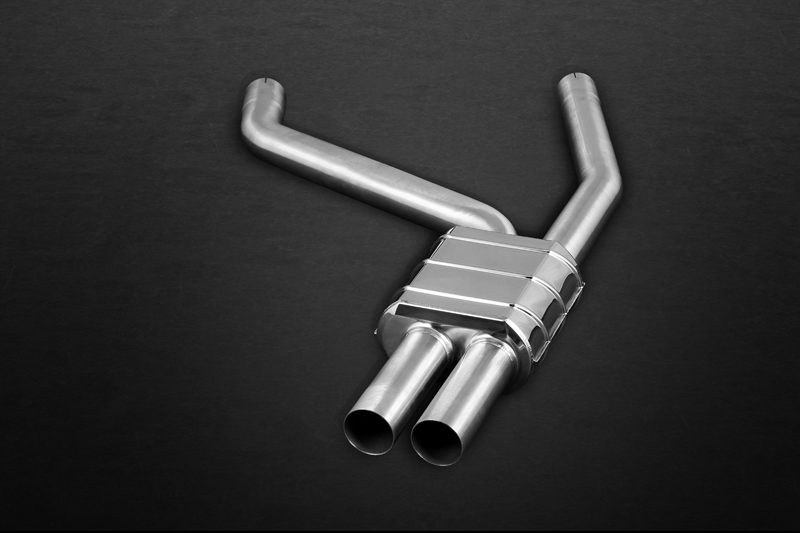 Capristo ECE Valved Exhaust w/ Mid-Silencer Spare Pipes + Stainless Tips (CES3) - BMW F87 M2