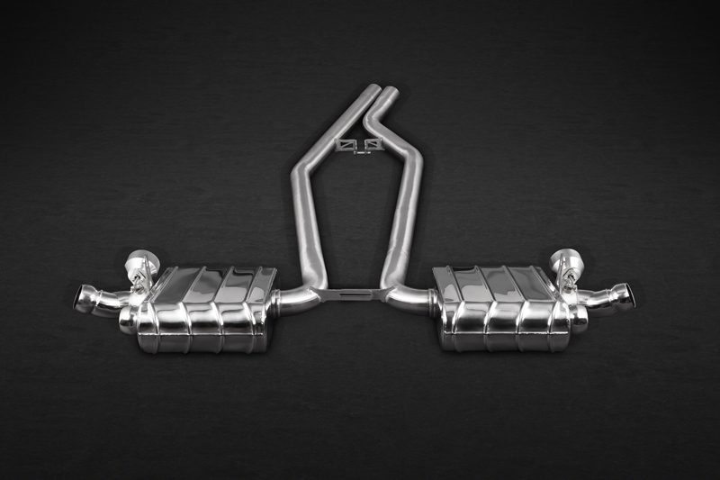 Capristo ECE Valved Exhaust for 958.2 Porsche Cayenne Turbo / Turbo S 