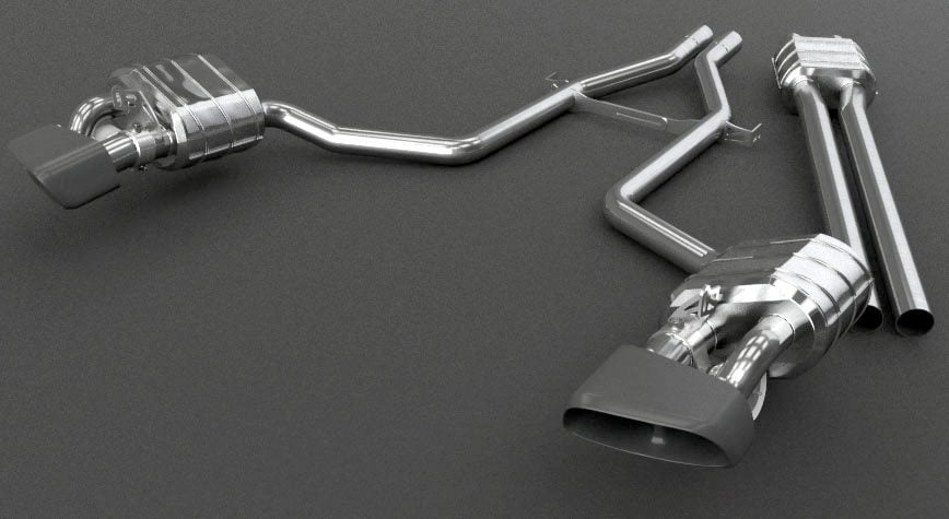 Capristo Valved Exhaust with Mid-Pipes (PSE) for 970 Panamera Turbo / Turbo S Executive