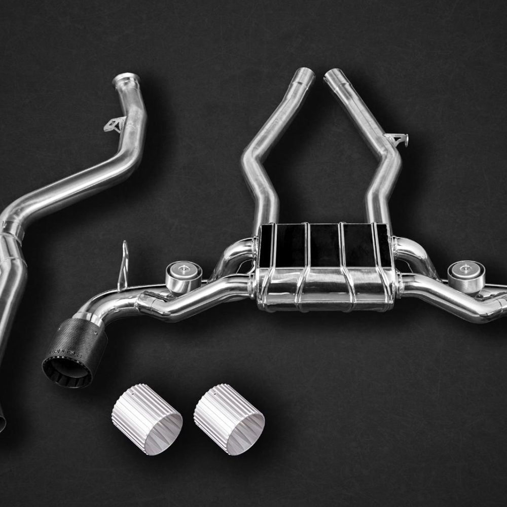 Capristo Valved Catback Exhaust with Carbon Fiber Tips for A90 / A91 Toyota GR Supra
