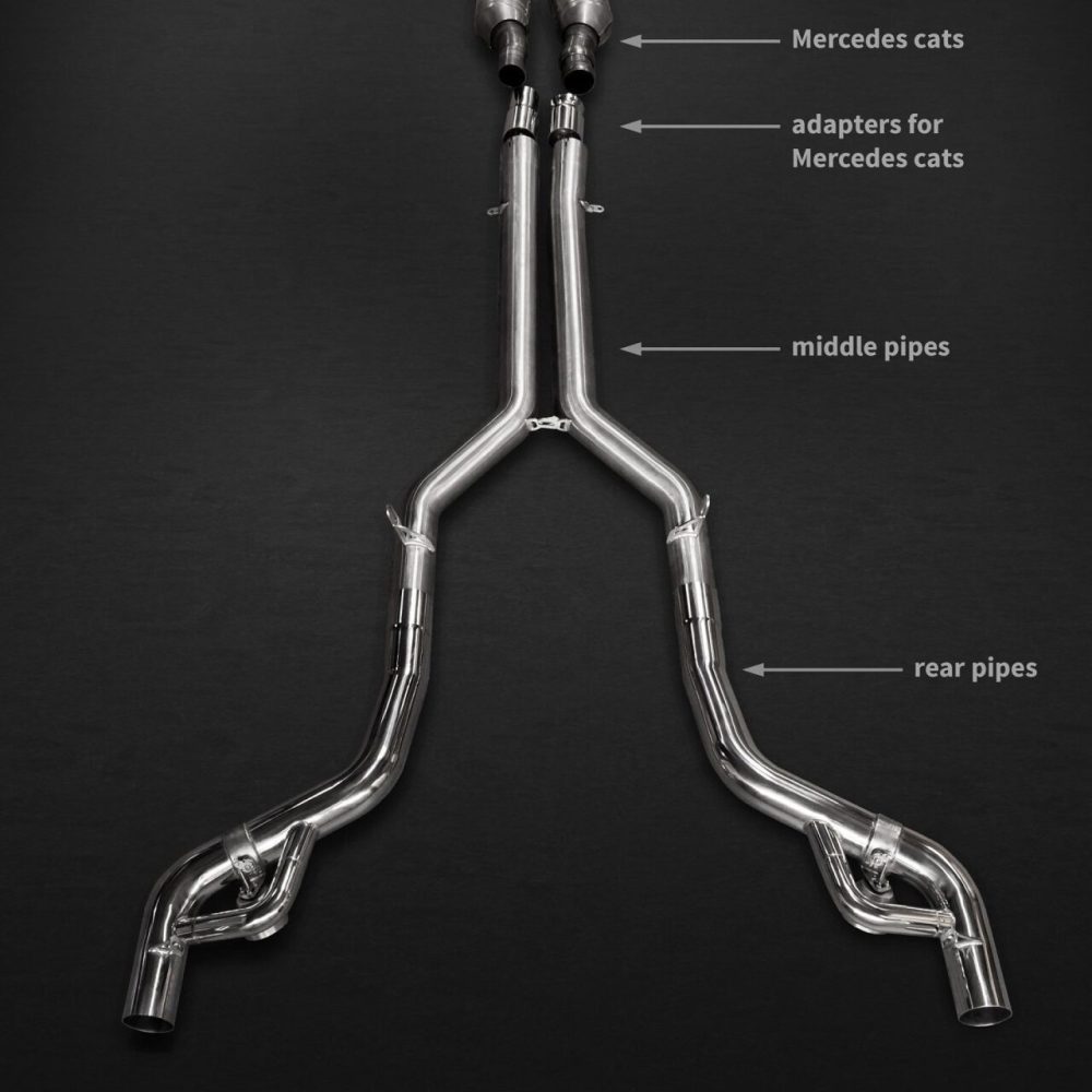 Capristo Valved Exhaust with Mid-Pipes for R190 Mercedes-AMG GT / GTC / GTS