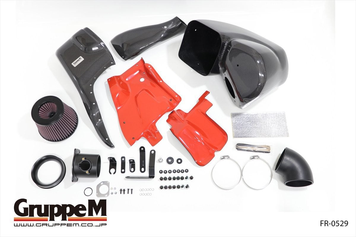 パーツ GruppeM RAM AIR SYSTEM for Audi RS4,5 Gruppem FRi-0194 Carbon Fiber Ram Air Intake System for Audi