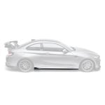 ADRO Carbon Side Skirts for F87 BMW M2 Installed on Grey M2 - Side Skirt Highlighted