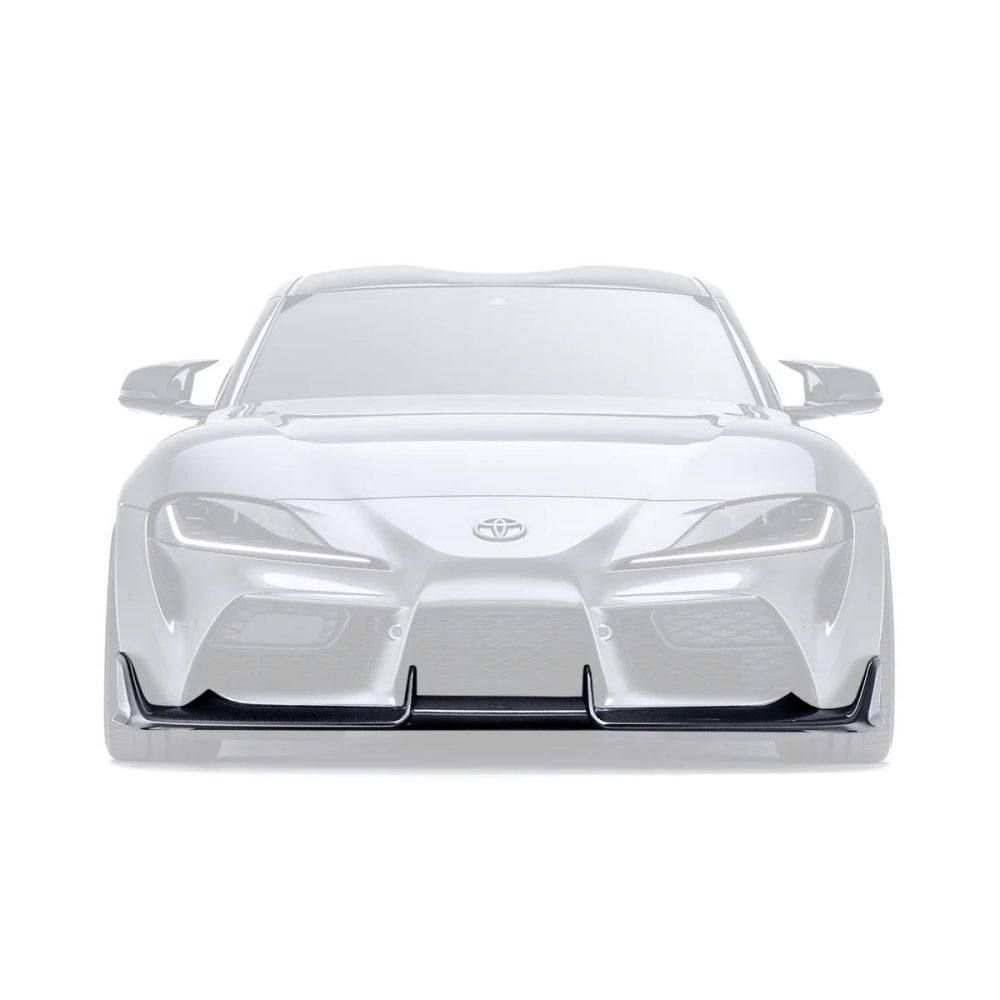 ADRO Carbon Front Lip for A90 / A91 Toyota GR Supra Installed, Highlighted