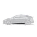 ADRO Carbon V1 Side Skirts for Tesla Model Y Installed on Dark Grey Model Y - Side Skirt Highlighted