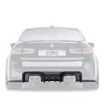 ADRO Carbon Rear Diffuser for G8x BMW M3 and M4 Installed on Dark Grey M3 - Diffuser Highlighted