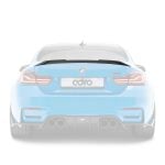 ADRO Carbon Trunk Spoiler for F82 / F83 BMW M4 Installed on Blue M4 - Spoiler Highlighted