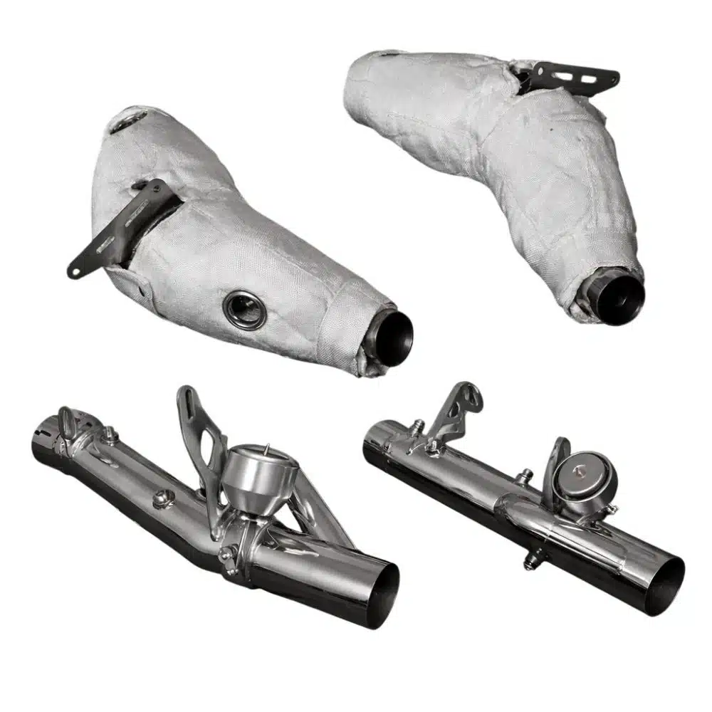 Capristo F8 Valved Exhaust - Heat-Protected Downpipes with Valved Pipes