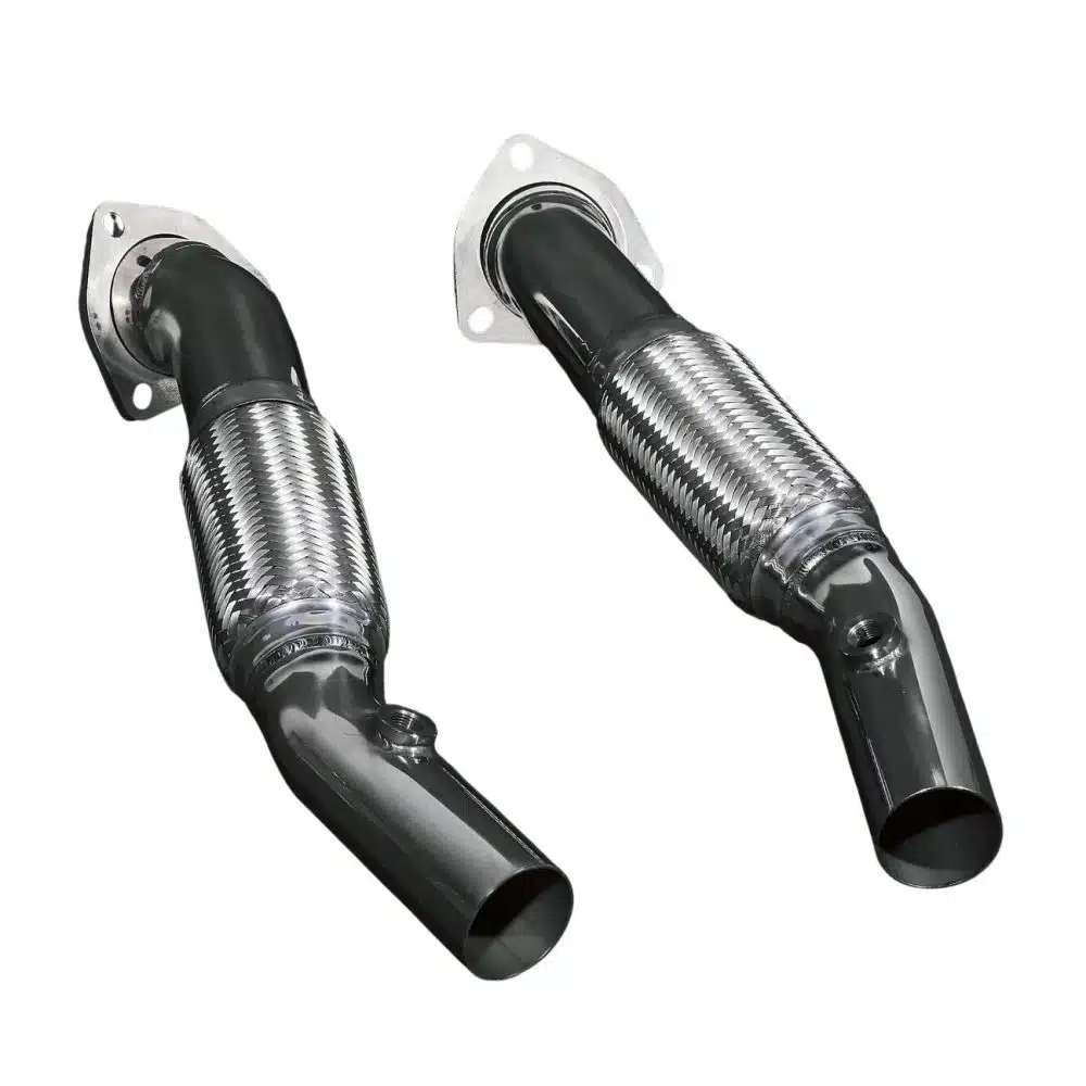 Capristo F430 Race Downpipes - Top View