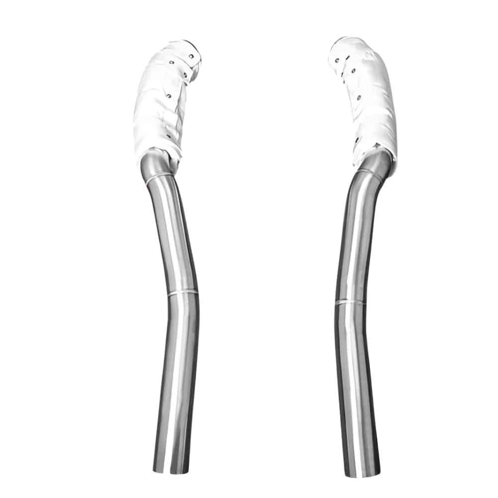 Capristo Ferrari 812 Race Downpipes - Top View
