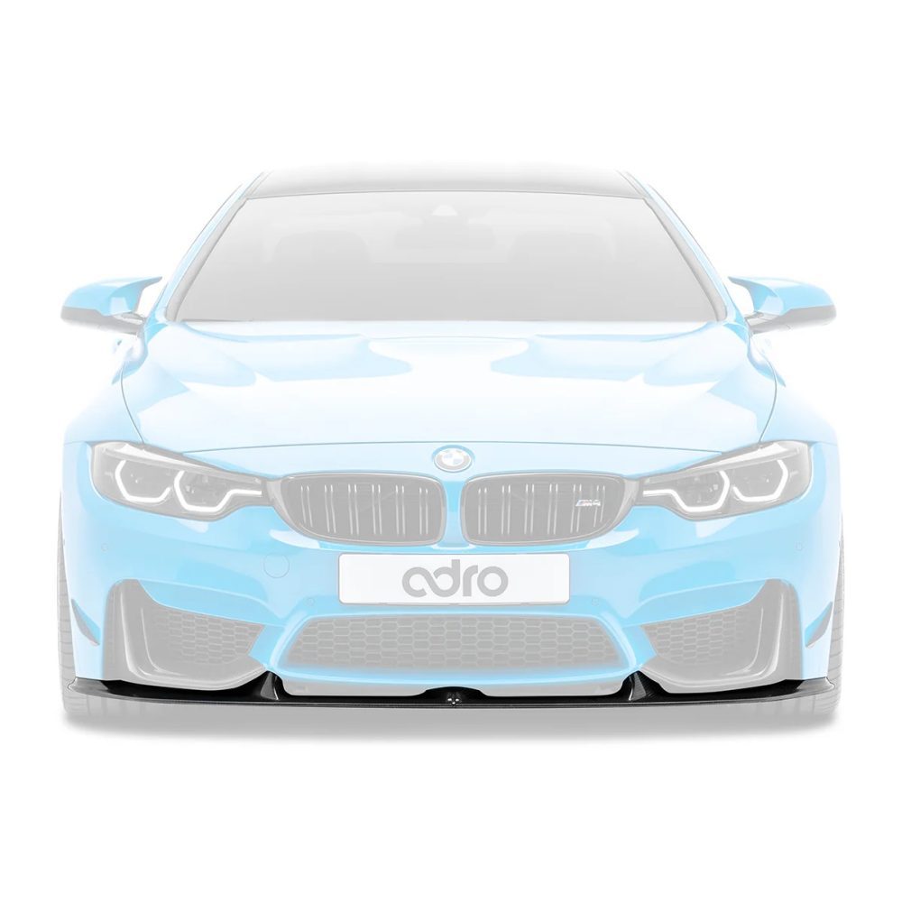 ADRO Carbon Front Lip for F8x BMW M3 / M4 Installed on Blue M4 - Lip Highlighted